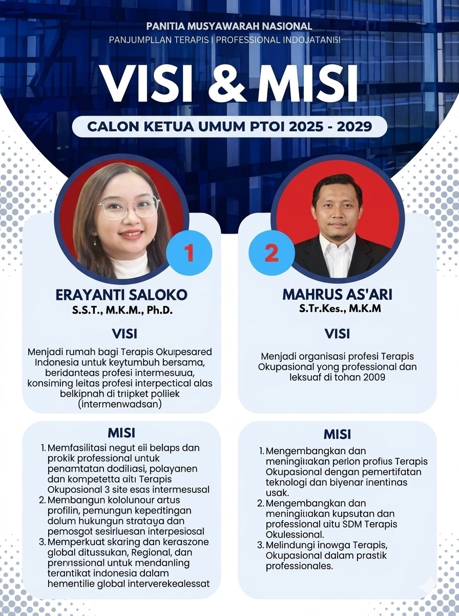 Kegiatan Penyampaian Visi Misi Caketum PTOI 2025-2029